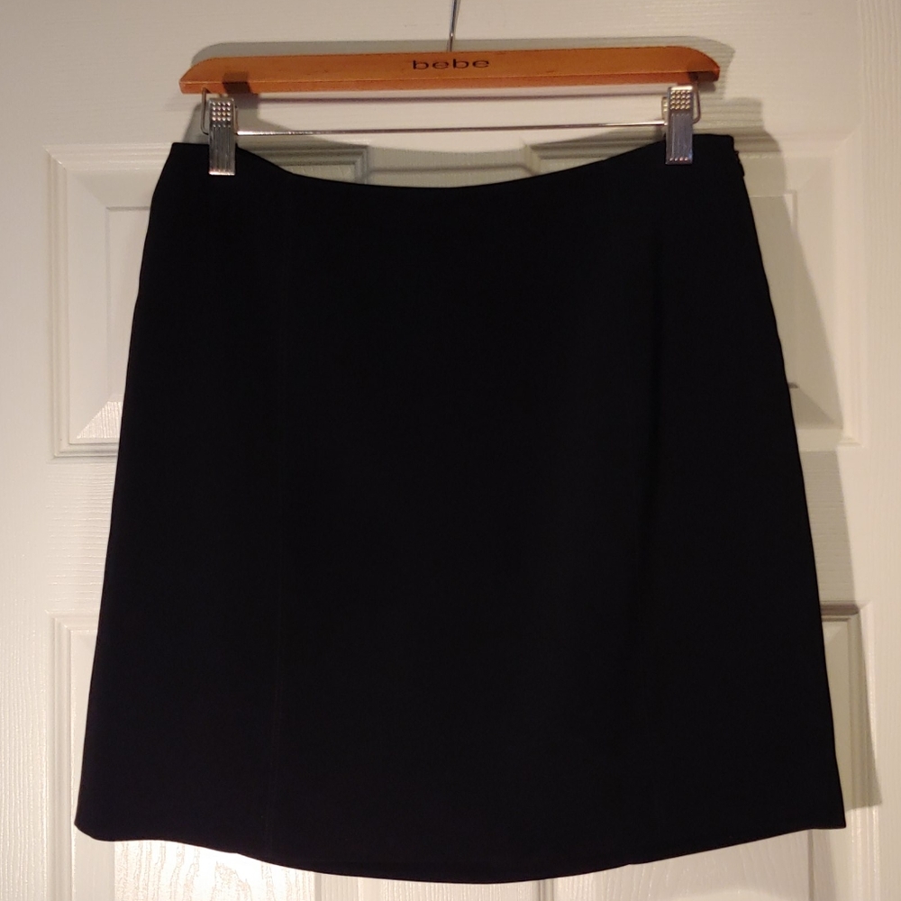 bebe Black A-line Mini Skirt